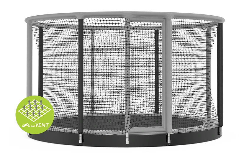 Akrobat Trampoline Flat-to-the-Ground 430cm 14ft Gallus Grijs