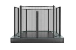 Akrobat Trampoline Flat-to-the-Ground 335×244 Orbit Antraciet Incl. Veiligheidsnet
