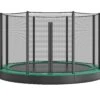 Akrobat Trampoline Flat-to-the-Ground 430 14ft Orbit Groen Incl. Veiligheidsnet