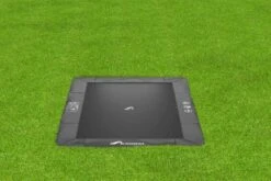 Akrobat Trampoline Flat-to-the-Ground 380×250 Primus Antraciet Zonder Veiligheidsnet