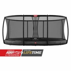 BERG Trampoline Inground Grand-Champion 470 Grey + Safety Net Deluxe