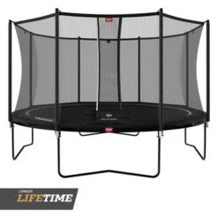 BERG Trampoline Regular Favorit 380 Black + Safety Net Comfort