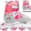 Verstelbare Inline Skates / Schaatsen Nijdam N14AC02 Combo Bold Berry 33-36