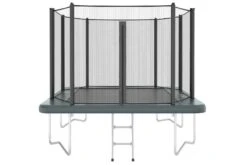 Akrobat Trampoline Above Ground 335×244 Orbit Antraciet Incl. Veiligheidsnet