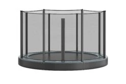 Akrobat Trampoline Flat-to-the-Ground 305 10ft Orbit Antraciet Incl. Veiligheidsnet