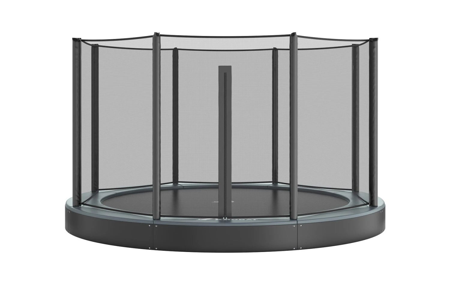 Akrobat Trampoline Flat-to-the-Ground 305 10ft Orbit Antraciet Incl. Veiligheidsnet