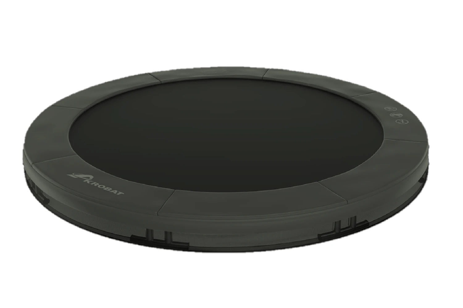 Akrobat Trampoline Inground 305 Antraciet Orbit Sports