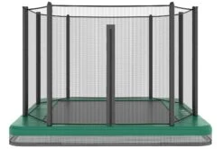 Akrobat Trampoline Inground 335×244 Orbit Groen Incl. Veiligheidsnet