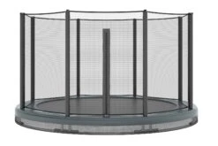 Akrobat Trampoline Inground 430 14ft Orbit Antraciet Incl. Veiligheidsnet
