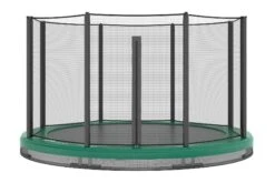 Akrobat 244 Inground Kleur Groen Trampoline Met Safetynet