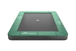 Akrobat Trampoline Flat-to-the-Ground 380×250 Orbit Groen, Zonder Veiligheidsnet