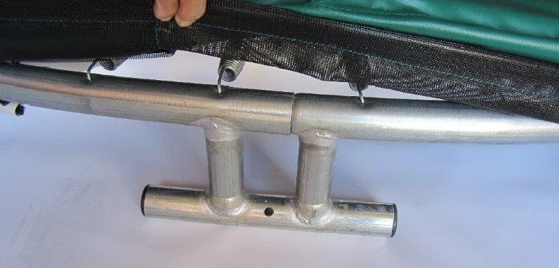 Akrobat Trampoline Inground 305×183 Orbit Groen Incl. Veiligheidsnet - Afbeelding 3