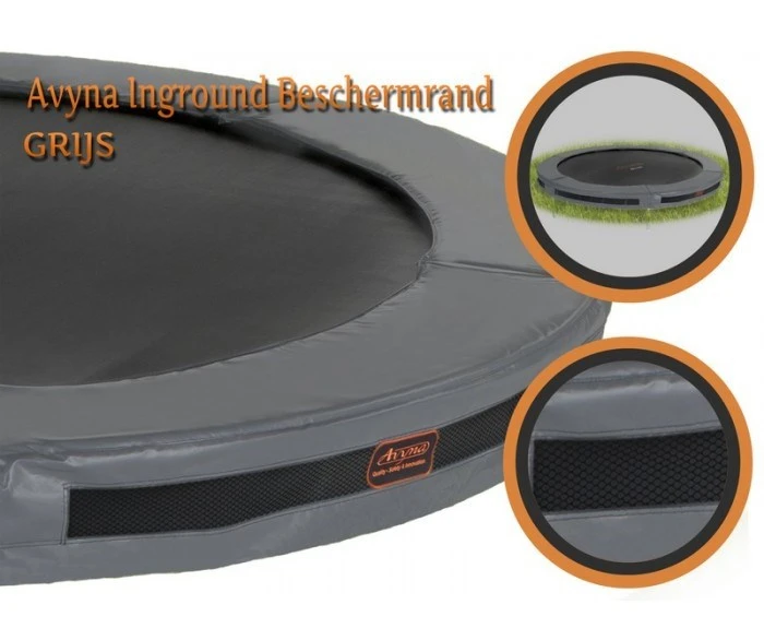 Avyna Pro-Line Trampoline Inground 365cm 12ft Grijs + RoyalClass Net - Afbeelding 2
