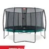 BERG Trampoline Regular Elite 380 Green + Safety Net Deluxe