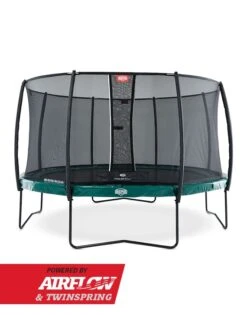 BERG Trampoline Regular Elite 380 Green + Safety Net Deluxe