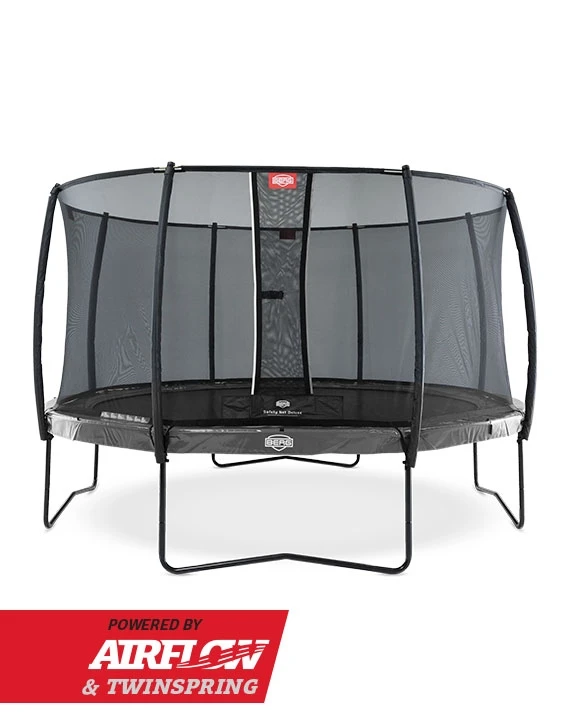 BERG Trampoline Regular Elite Regular 430 Grey + Safety Net Deluxe - Afbeelding 2