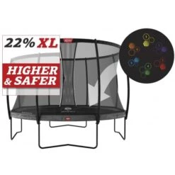 BERG Trampoline Regular Elite 430 Grey Levels + Safety Net DLX XL