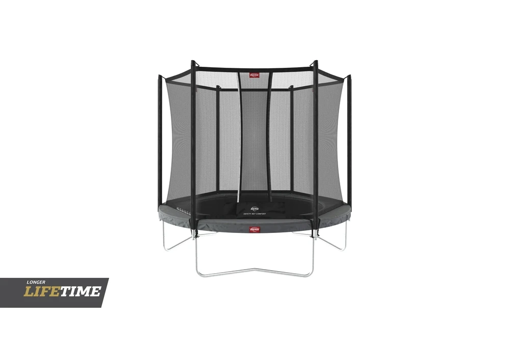 BERG Trampoline Favorit Regular 270 Grey + Safety Net Comfort - Afbeelding 2