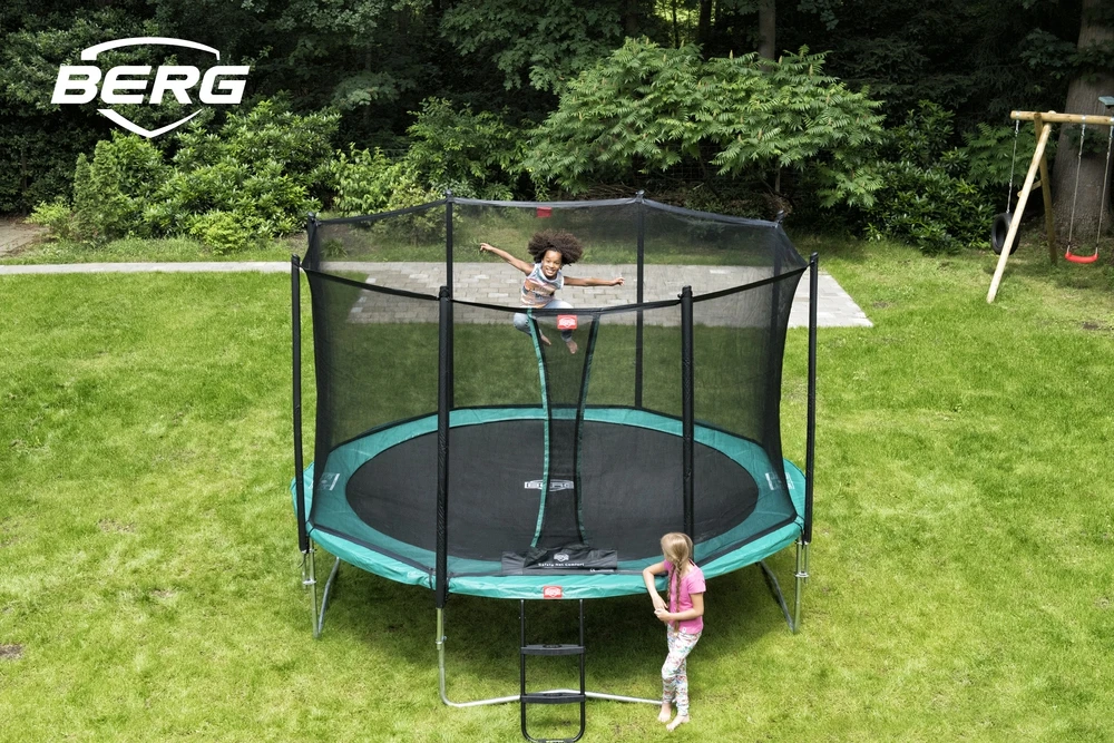 BERG Trampoline Regular Favorit 380 Green + Safety Net Comfort - Afbeelding 8