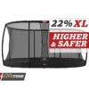 BERG Trampoline Inground Grand Champion 520 Black +SafetyNet DLX XL