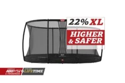 BERG Trampoline Inground Grand Champion 520 Black +SafetyNet DLX XL