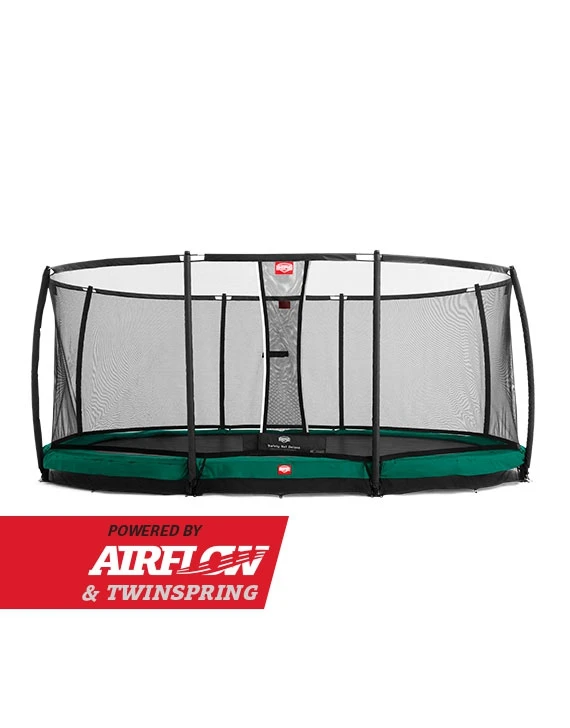 BERG Trampoline Inground Grand Champion 350 Green + Safety Net Deluxe - Afbeelding 2
