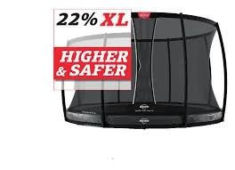 BERG Trampoline Inground Elite 430 Grey +SafetyNet DLX XL - Afbeelding 2