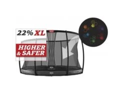 BERG Trampoline Inground Elite 430 Grey Levels + Safety Net DLX XL