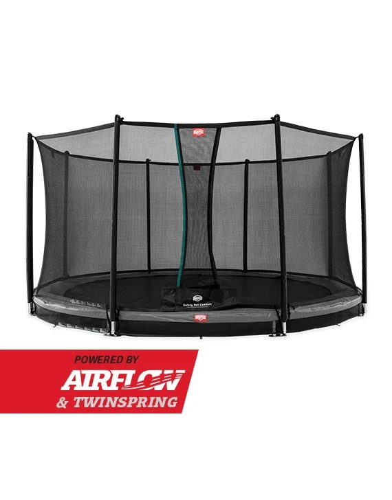 BERG Trampoline Inground Champion 430 Grey + Safety Net Comfort