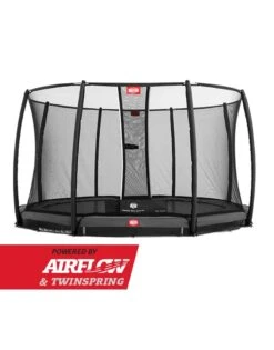 BERG Trampoline Inground Champion 380 Grey +SafetyNet Deluxe