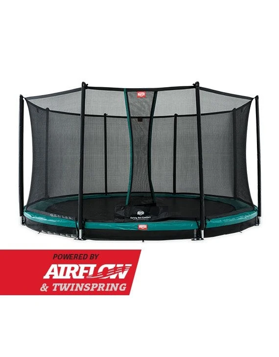 BERG Trampoline Inground Champion 430 Green + Safety Net Comfort - Afbeelding 2