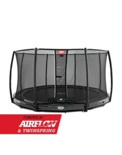 BERG Trampoline Inground Elite 430 Grey + Safety Net Deluxe