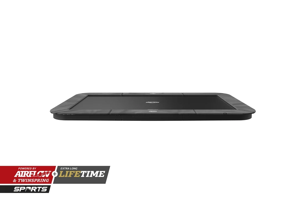 Berg Trampoline Flatground 410 X 250 In De Kleur Grijs - Afbeelding 2