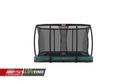 BERG Trampoline Inground Ultim Champion 330 Green 330×220 + Safety Net Deluxe