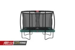 BERG Trampoline Regular Ultim Champion 330×220 Green + Safety Net Deluxe