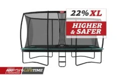 BERG Trampoline Regular Ultim Champion 410 Green + Safety Net DLX XL