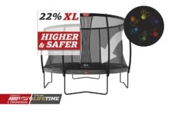 BERG Trampoline Regular Champion 430 Grey Levels + Safety Net DLX XL