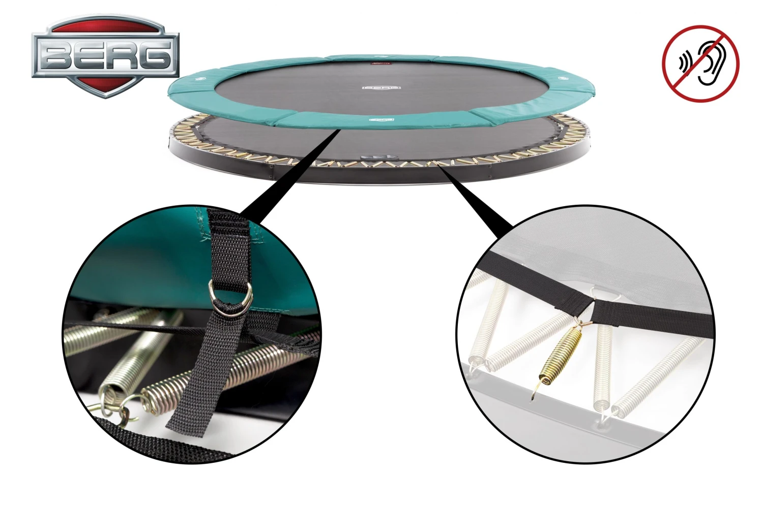 BERG Trampoline Flatground Champion 330 Black SPORTS - Afbeelding 6