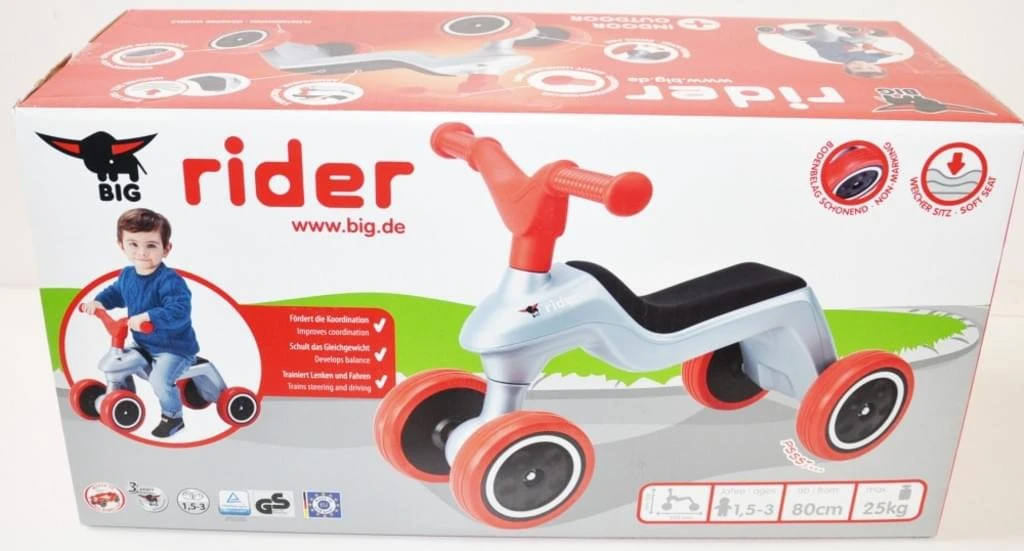 BIG Rider 4-wiel Loopfiets - Afbeelding 3