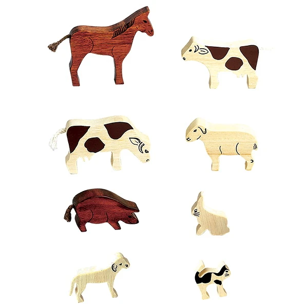 Houten Boerderijdieren - Afbeelding 2