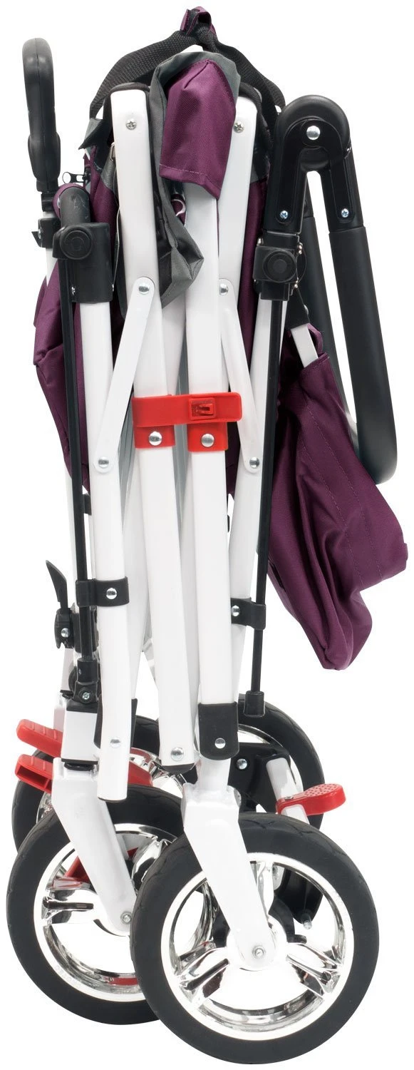 Active Outdoor Bolderkar Paars Met Zonnedak En Extra Bagagetas. Showmodel - Afbeelding 9