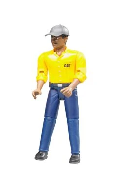 Bruder 461300 Bruder CAT Figuur Bouwvakker Met Helm
