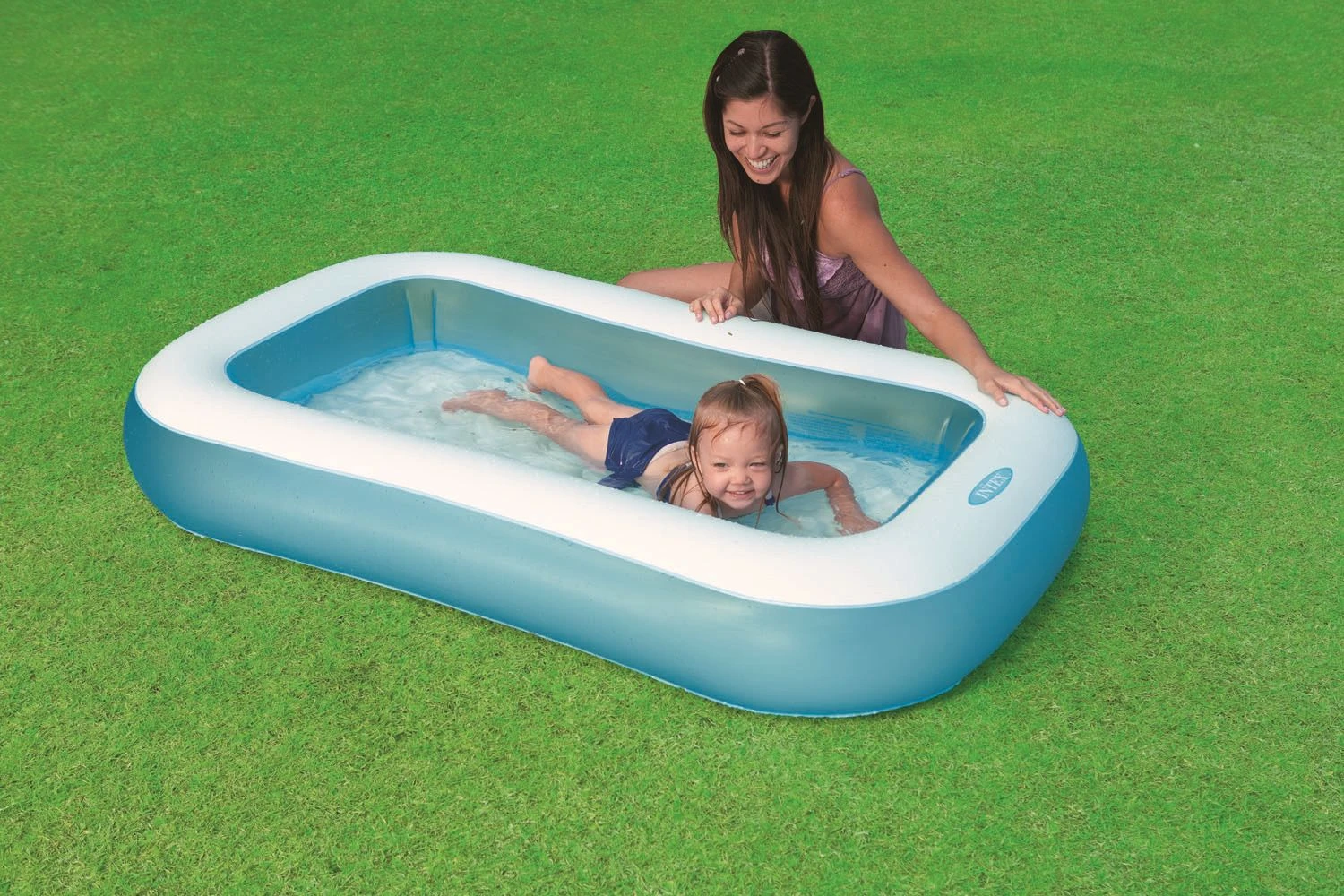 Kinderzwembad Intex Rectangular Pool 166 X 100 X 28 Cm. - Afbeelding 3