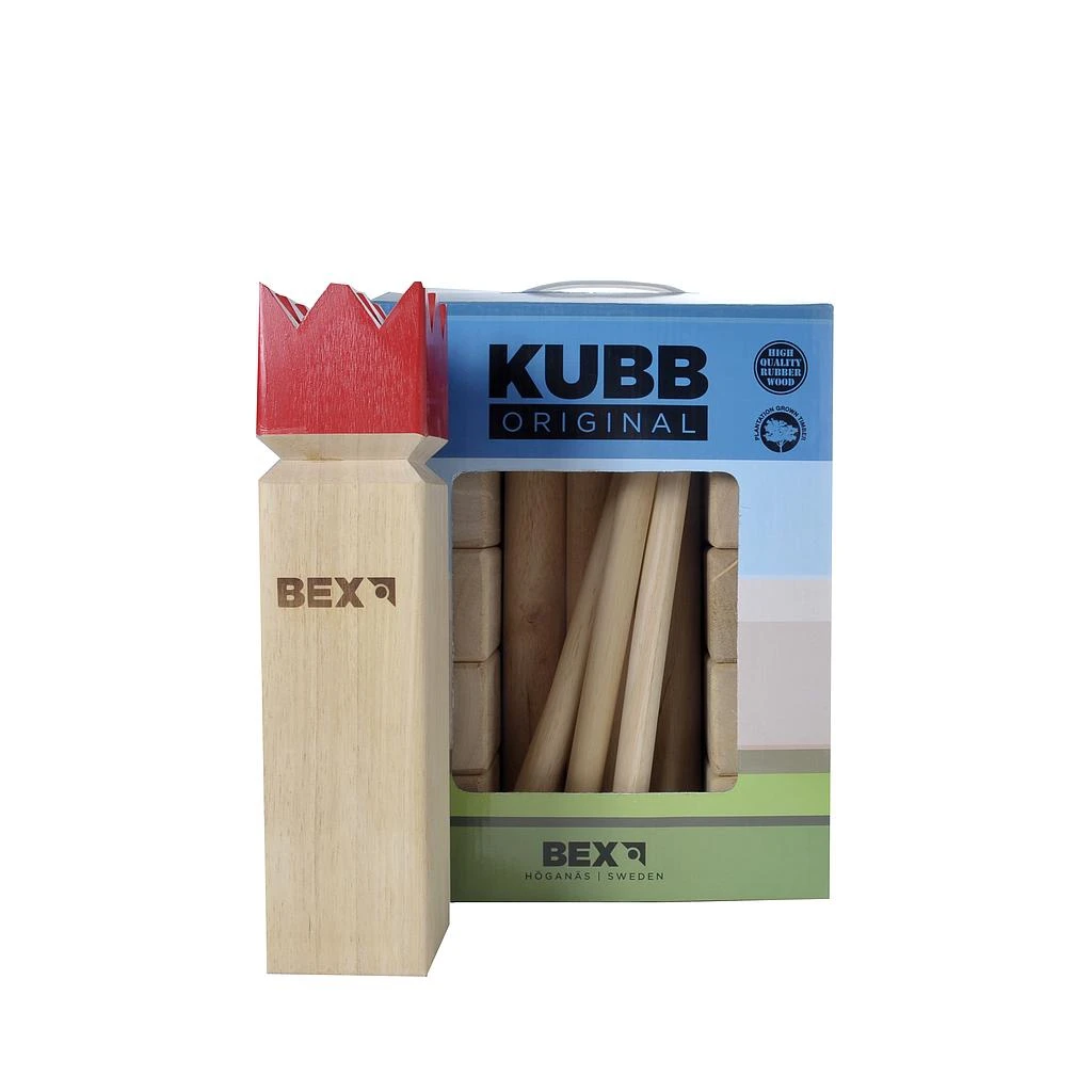 Kubb Original Red-King Rubberwood - Afbeelding 2