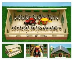 Kidsglobe Loopstal Koeienstal 1 : 32