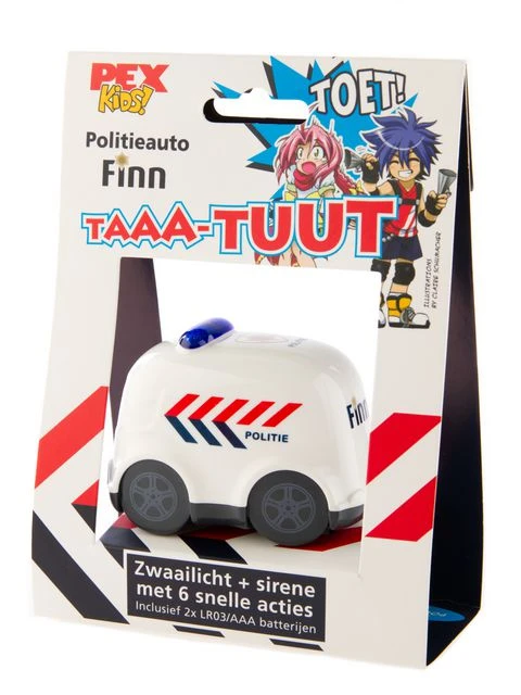 Sirene Politie Finn Wit . Politieauto Met Alle Toeters En Bellen - Afbeelding 3