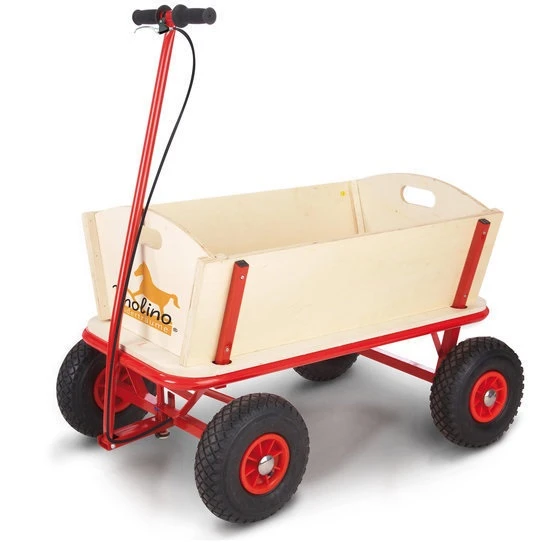 Pinolino Bolderwagen Hout Met Rem - Afbeelding 2