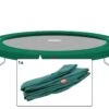 Randkussen BERG Champion Regular Groen - Diverse Afmetingen In Afmetingen Trampoline (cm.) 520 X 345