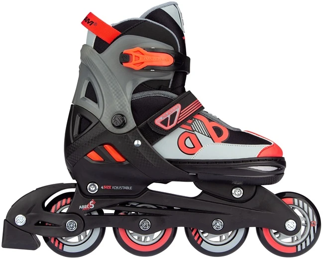 Verstelbare Inline Skates / Schaatsen Nijdam Red Raider Combo Mt. 33-36 - Afbeelding 7