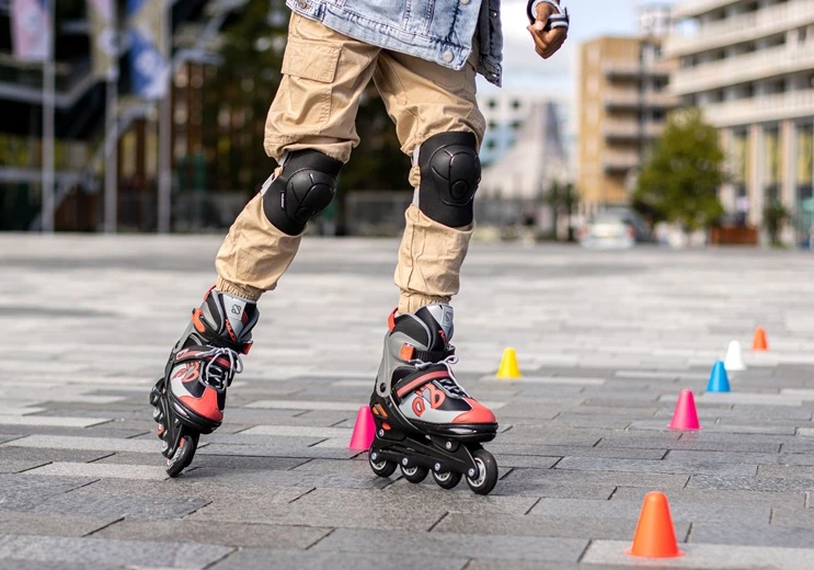 Verstelbare Inline Skates / Schaatsen Nijdam Red Raider Combo Mt. 33-36 - Afbeelding 10